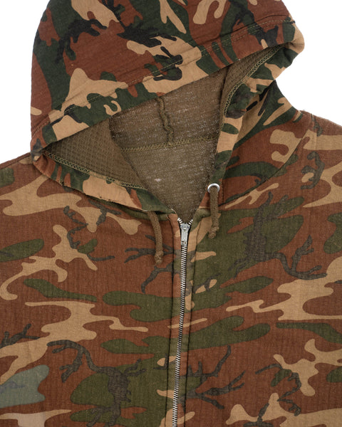 70's Camo Zip Hoodie - Medium