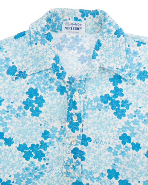 70’s Floral Polo Shirt - Medium