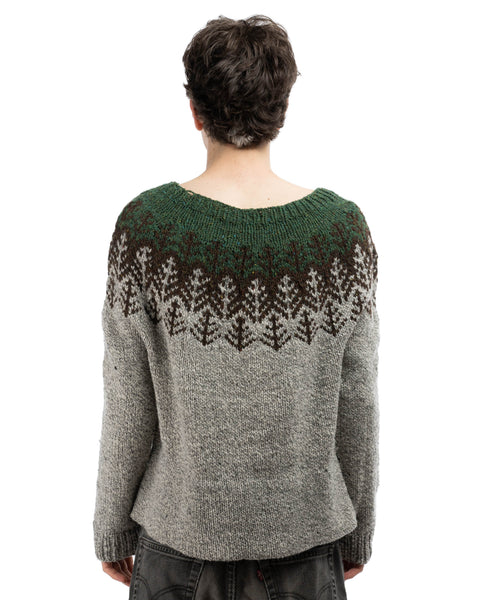 70's Homemade Knit Sweater - Large