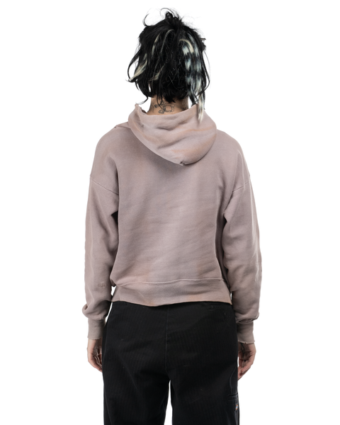 1960s Trashed Thermal Lined Hood Sweatshirt