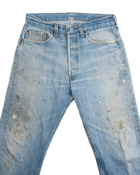 80's Painted Levi's 501 Denim - 30" x 29"