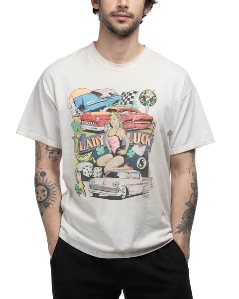 90's Lady Luck Hot Rod Tee - Large