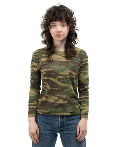 80’s Camo Long Sleeve Tee - Small