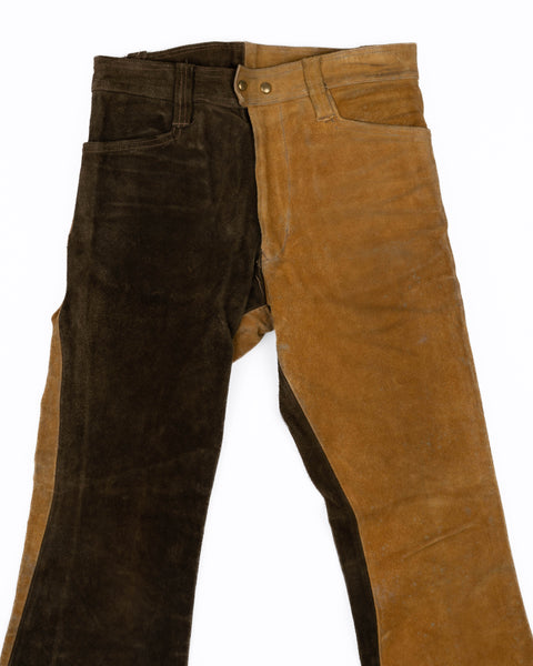 60’s Suede 2 Tone Leathers - 30” x 32”