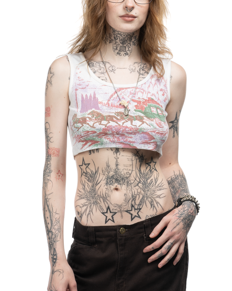 70s Printed Tank - Small