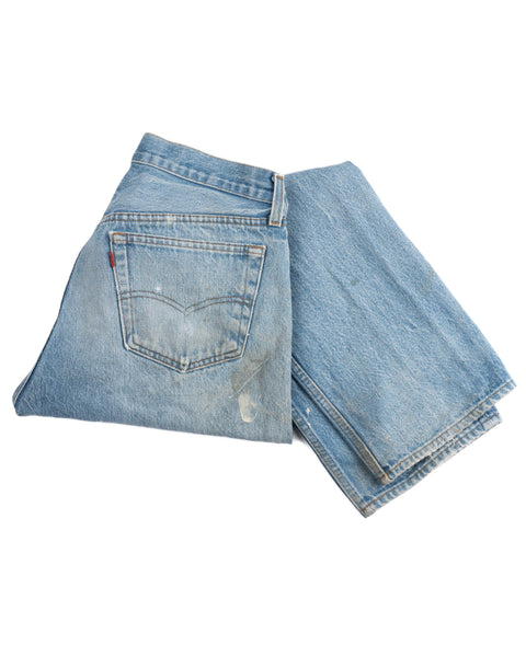 80's Painted Levi's 501 Denim - 30" x 29"