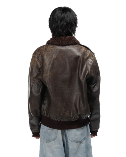 50's A2 Style Bomber Jacket - Small