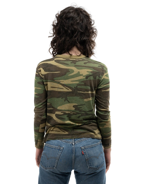 80’s Camo Long Sleeve Tee - Small