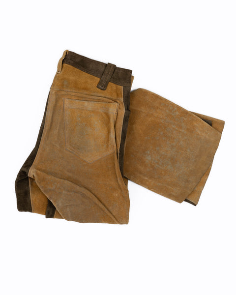 60’s Suede 2 Tone Leathers - 30” x 32”