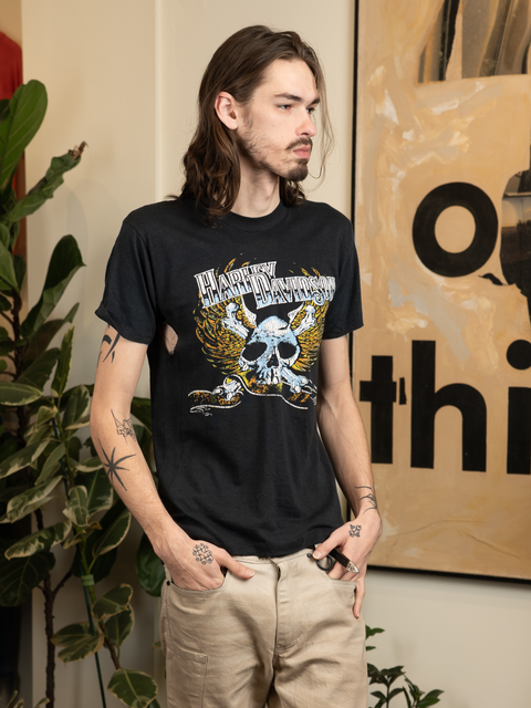 1980s Harley Skull Shirt