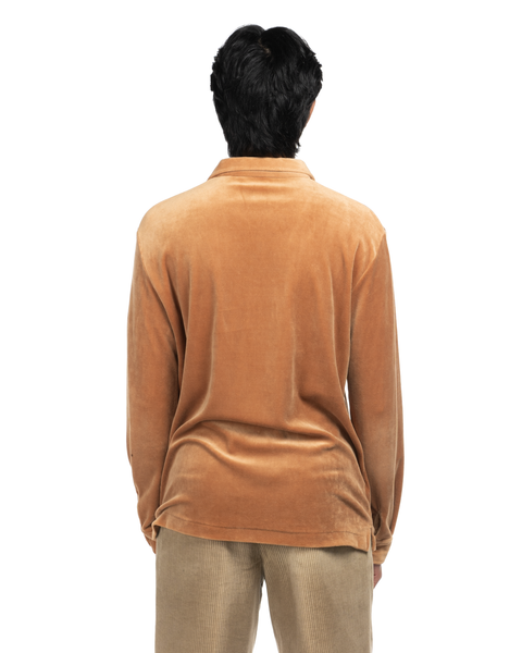 1970s Velour Polo Shirt