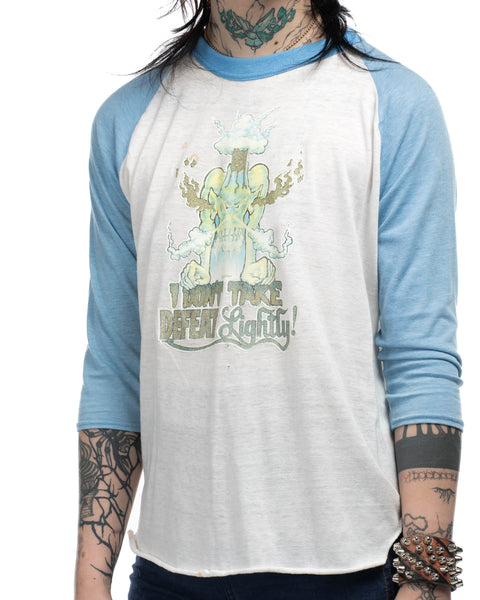 70's Glitter Gothic Raglan - Small