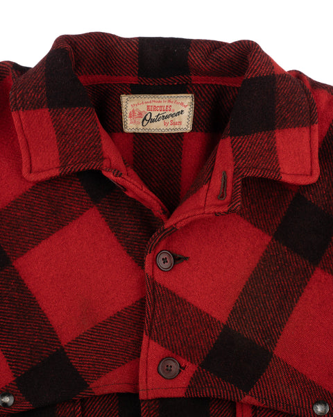 50's Hercules Buffalo Check Mackinaw - Large