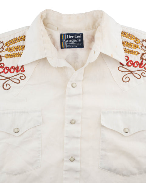 70's Coors Western Shirt - Medium