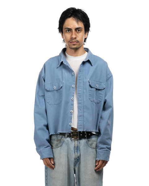 1980s Cropped Work Shirt