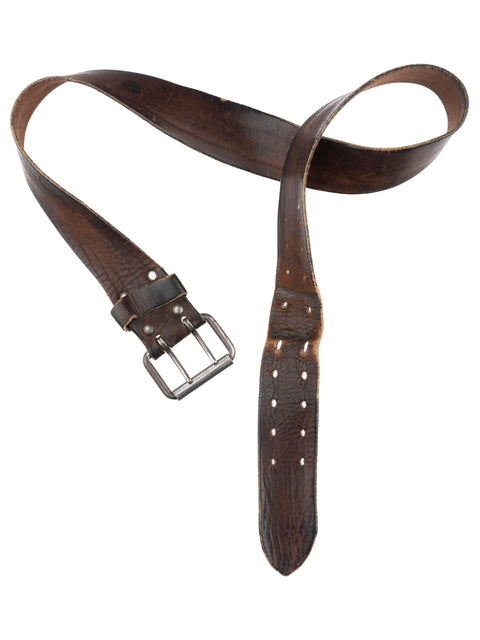 70's Wide Leather Belt - 33" - 39"