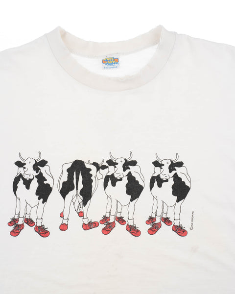 80's Boxy Cow Tee - Large