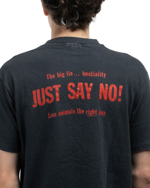 80's Anti-Bestiality Activism Tee - Large