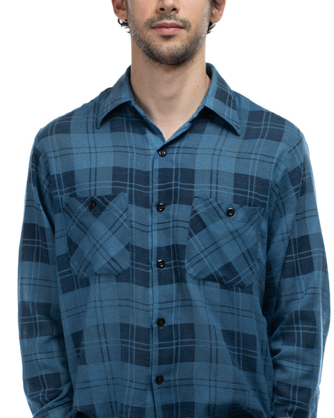 70's Light Cotton Flannel - Large