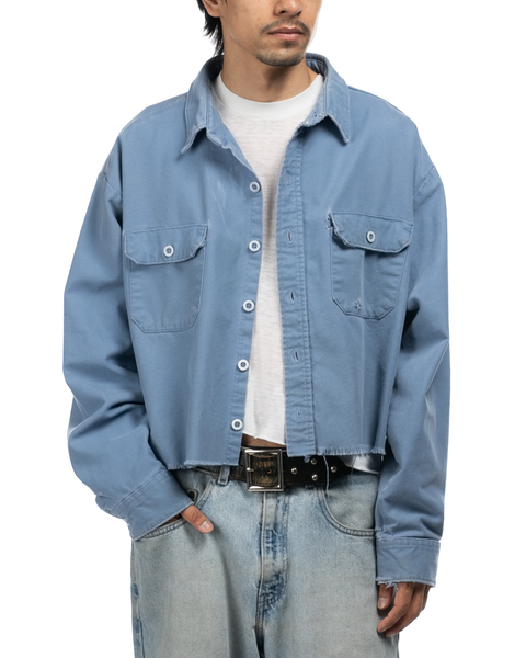 1980s Cropped Work Shirt