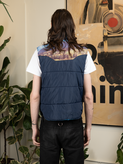 1970s Printed Western Padded Vest
