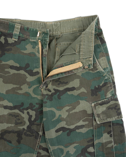 60's Camo Tailor-Made HBT Trousers - 26" x 27"