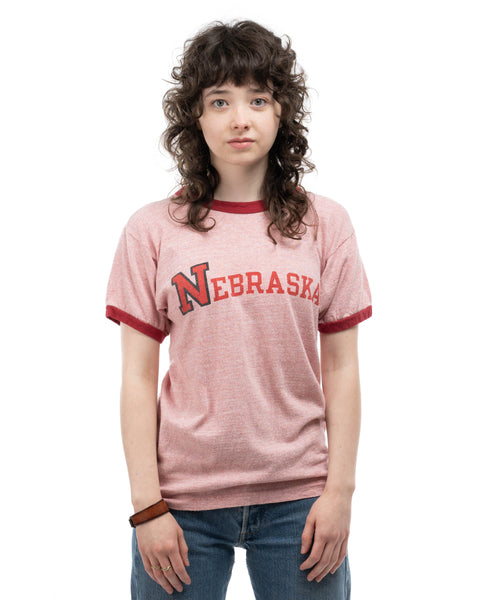 70's Champion Blue Bar Nebraska Tee - Small