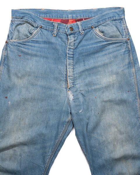 60's Cotton Flannel Lined Work Pants - 34" x 28"