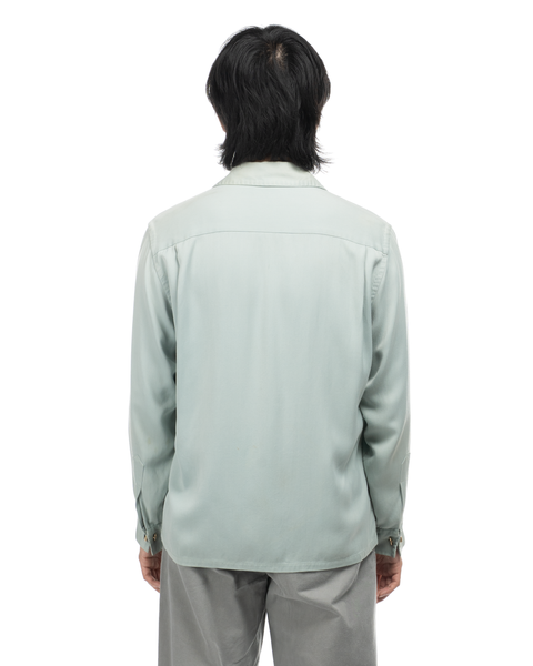 1950s French Cuff Gabardine Loop-Collar