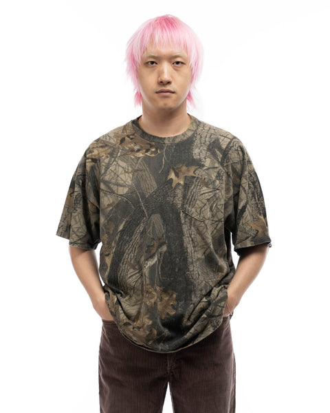 90’s Boxy Camo Pocket Tee - XL