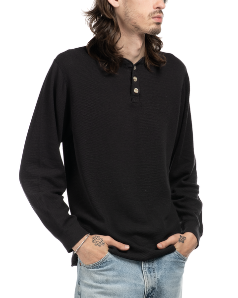 1990s Henley Waffle Thermal