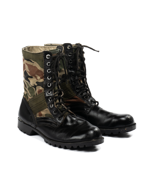1970s Camo Jungle Boots