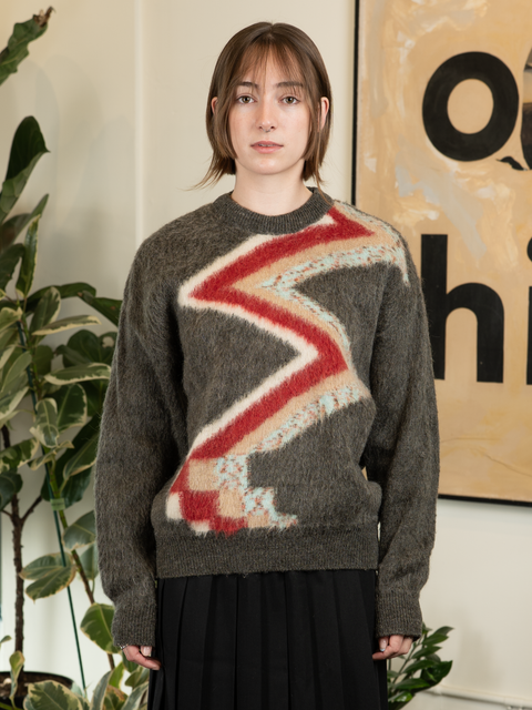 1970s Mohair Zig & Zag Sweater