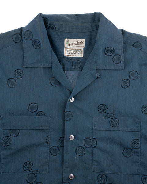60's Patterned Loop Collar - Medium