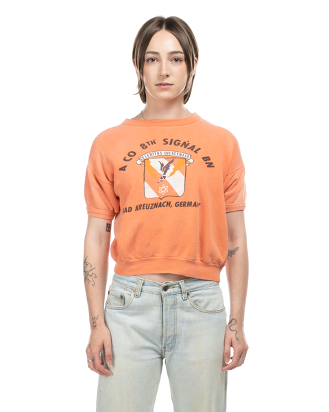 1960s Military Insignia Crewneck Sweatshirt