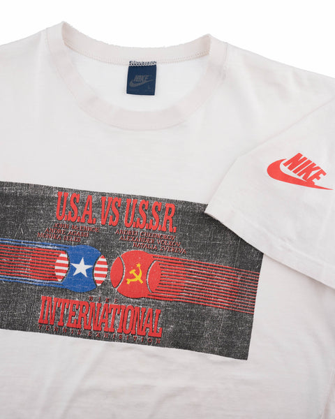 80's USA vs USSR Nike Tennis Tee - Large