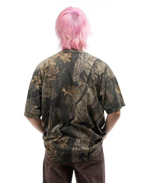 90’s Boxy Camo Pocket Tee - XL