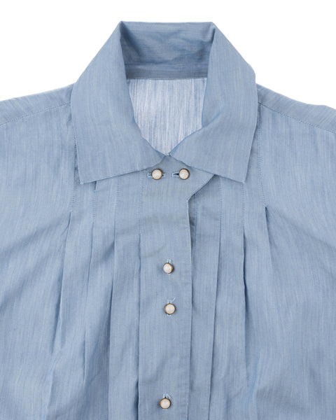 60’s Pleated Blouse - Small
