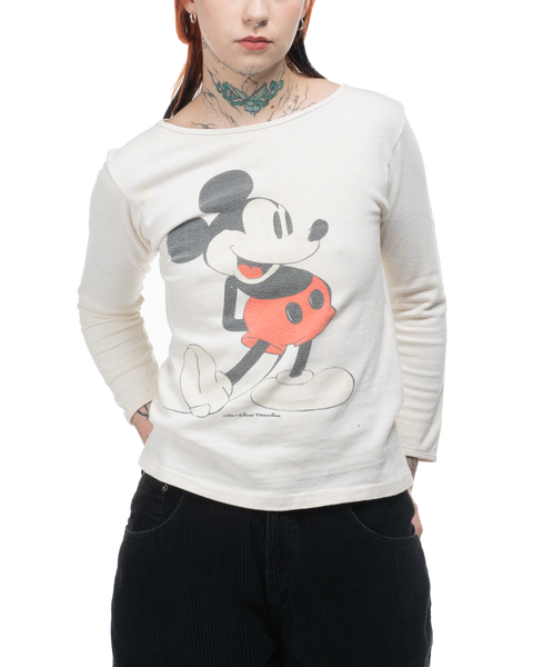 60's Mickey Boat Neck Tee - Small