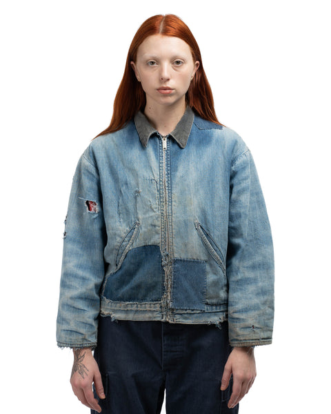 60's Sears Thrashed Denim Jacket - Medium