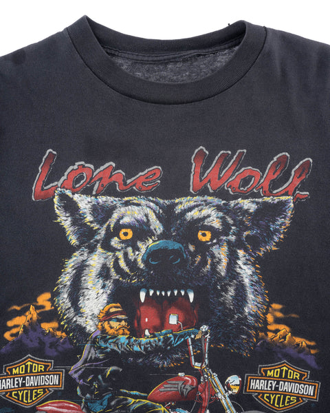 80's Lone Wolf Harley Tee - Large