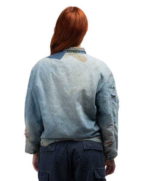 60's Sears Thrashed Denim Jacket - Medium