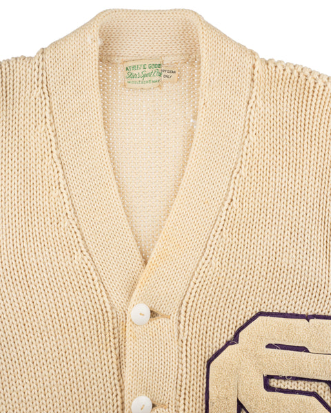 50's Chunky Collegiate Cardigan - Large