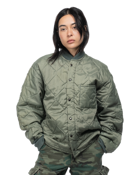 70's USAF Quilted Liner Jacket - Medium