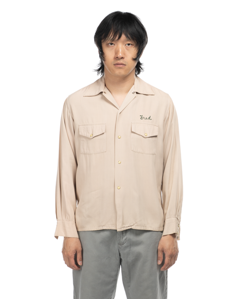 1960s Chain-Stitched Gabardine Shirt