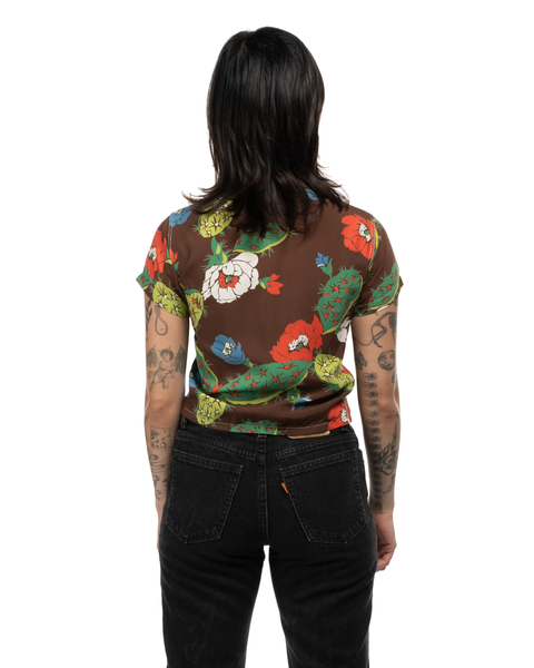 1950s Rayon Cactus Aloha Shirt