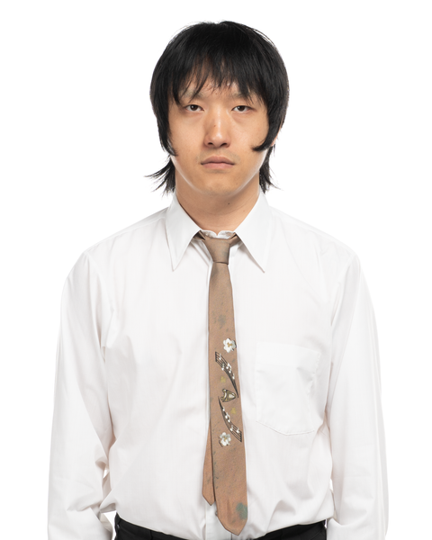 1950s Painted Neck Tie