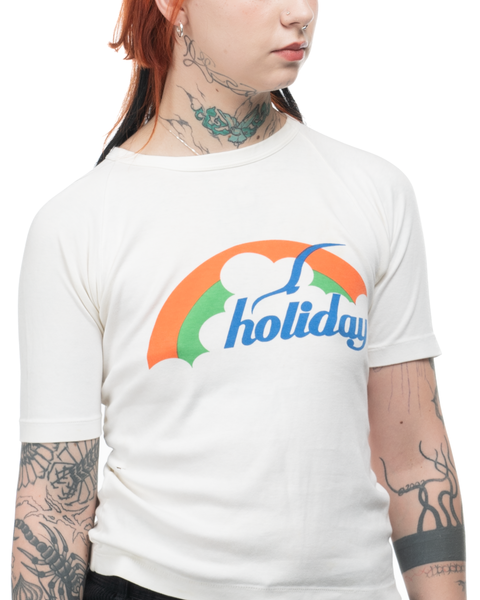 70's Holiday Raglan Tee - Small