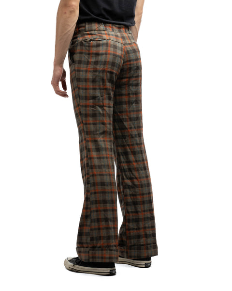 70's Plaid Trousers - 34" x 33"
