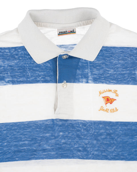 80's Paper Thin Yacht Club Polo - Medium